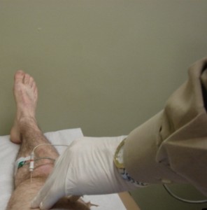 Verletzung am Bein